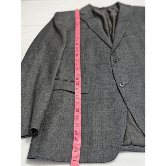 John Varvatos Blazer Mens 42L Gray Bedford Wool Suit Jacket - Picture 12 of 14